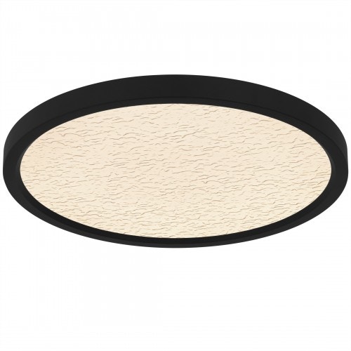  Outskirts Earth Black Flush Mount 