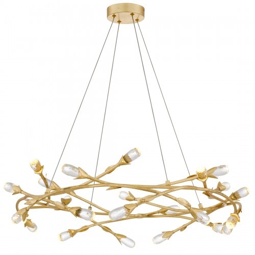 Quoizel Cora Integrated LED Gold Leaf Pendant Light PCCOR2832GFL
