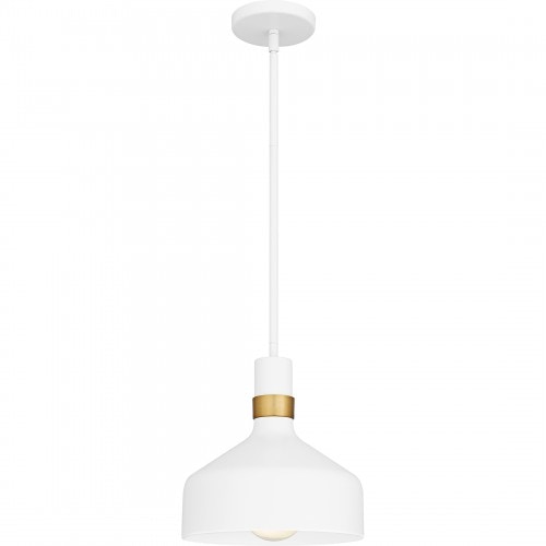 Quoizel Arbor 1-Light Matte Black Mini Pendant QPP6804W