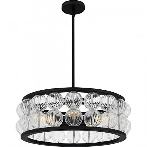  Terrarack 4-Light Matte Black Pendant 