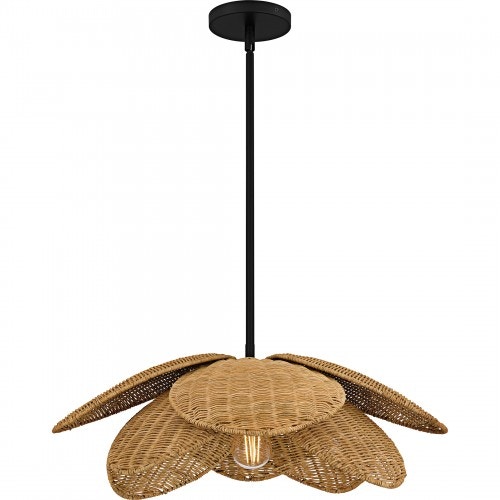 Quoizel Ceiling Lights Willa 1-Light Matte Black Pendant
