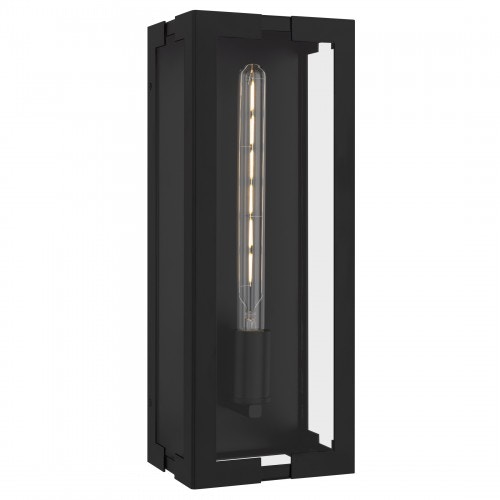 Quoizel Young 1-Light Matte Black Outdoor Wall Lantern YOUN8407MBK