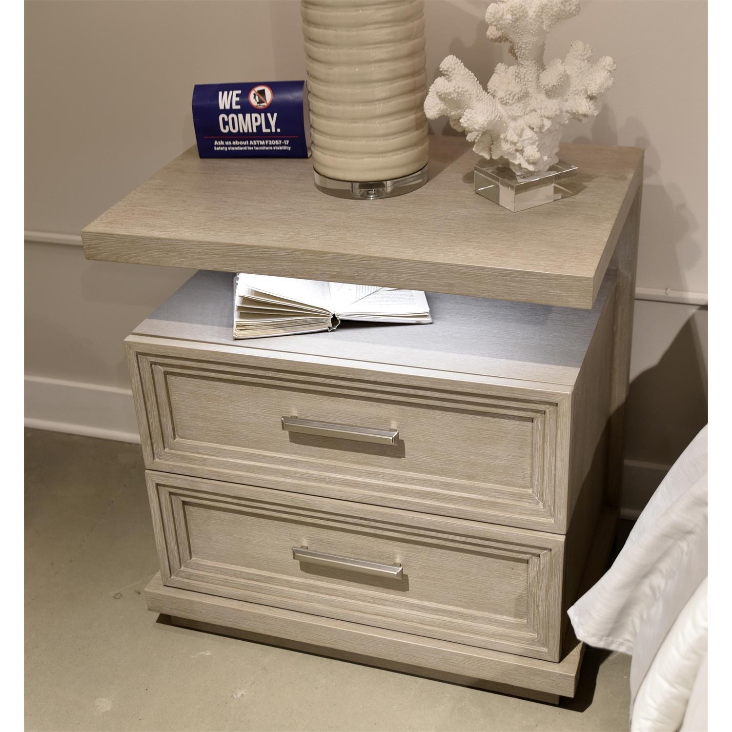 Riverside Cascade Two Drawer Nightstand 73499