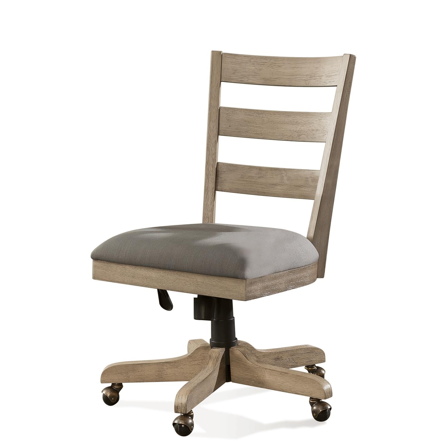 Wood Back Upholstered Desk Chair Rv28127