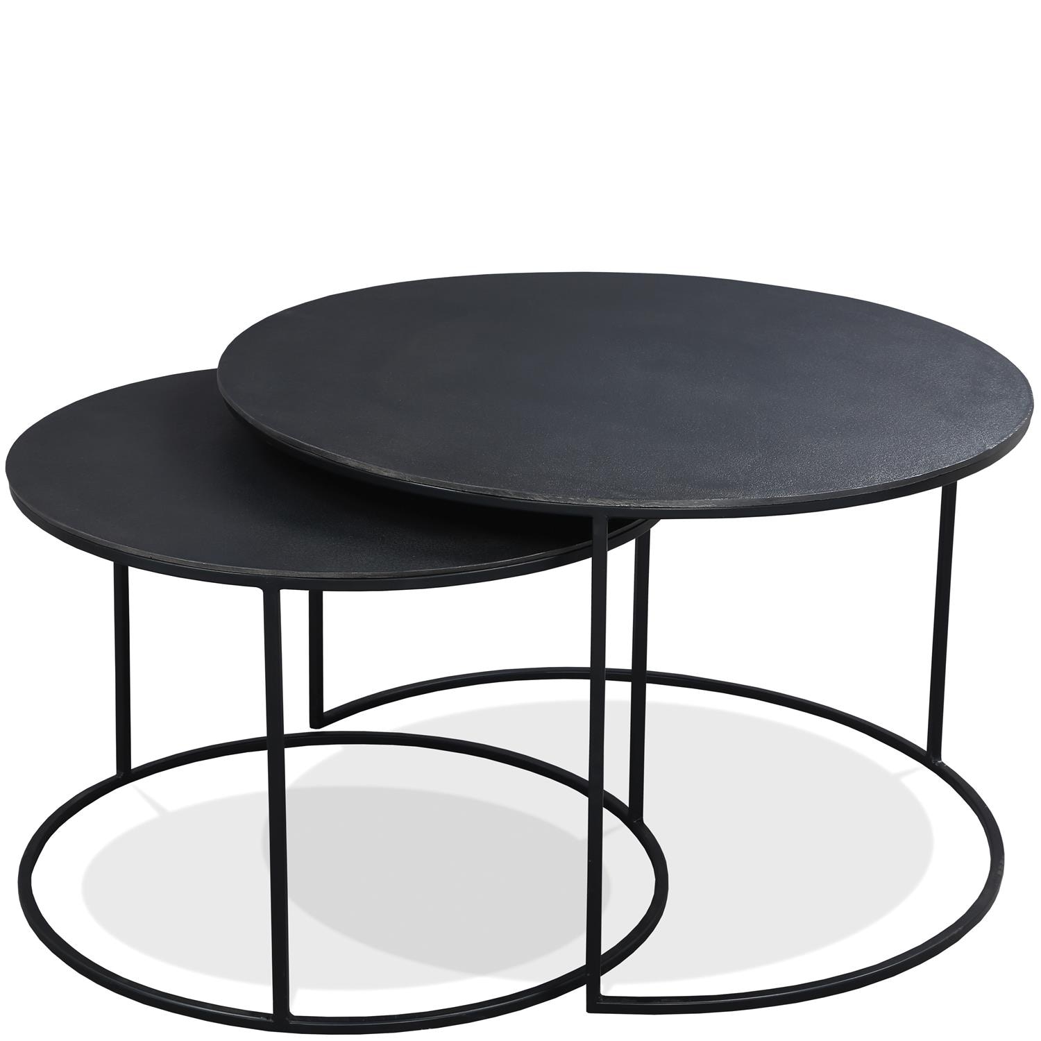 Riverside Declan Round Nesting Coffee Table 40003 Portland, OR Key Home Furnishings
