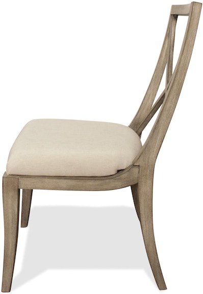Riverside Sophie Natural X Back Upholstered Side Chair 50357 50357