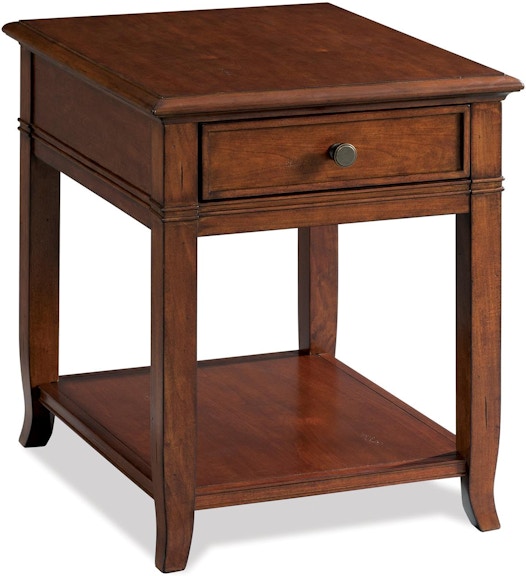 Riverside Campbell Burnished Cherry End Table 51709 51709