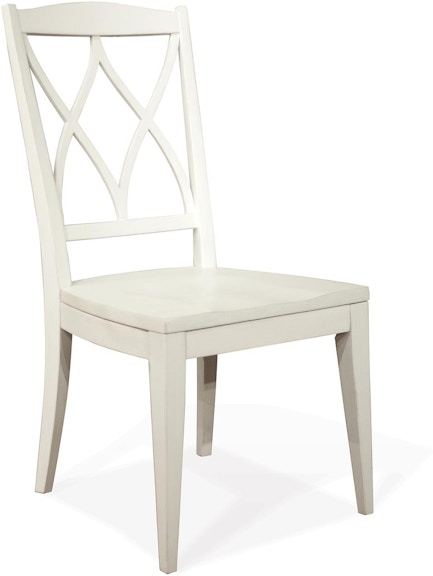 Riverside Myra Paperwhite X-Back Side Chair 59347 59347