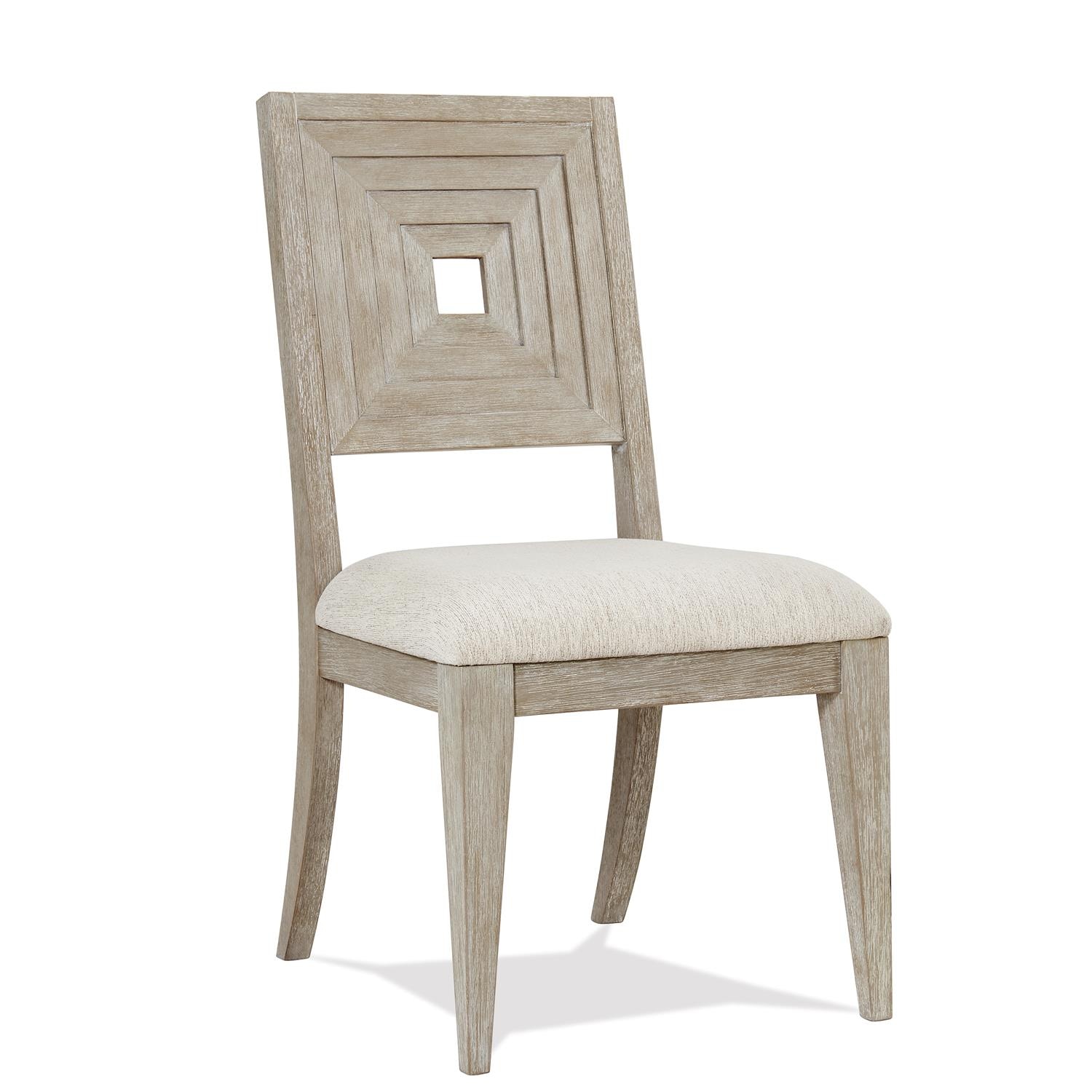 Riverside Cascade Upholstered Wood Back Side Chair 73457