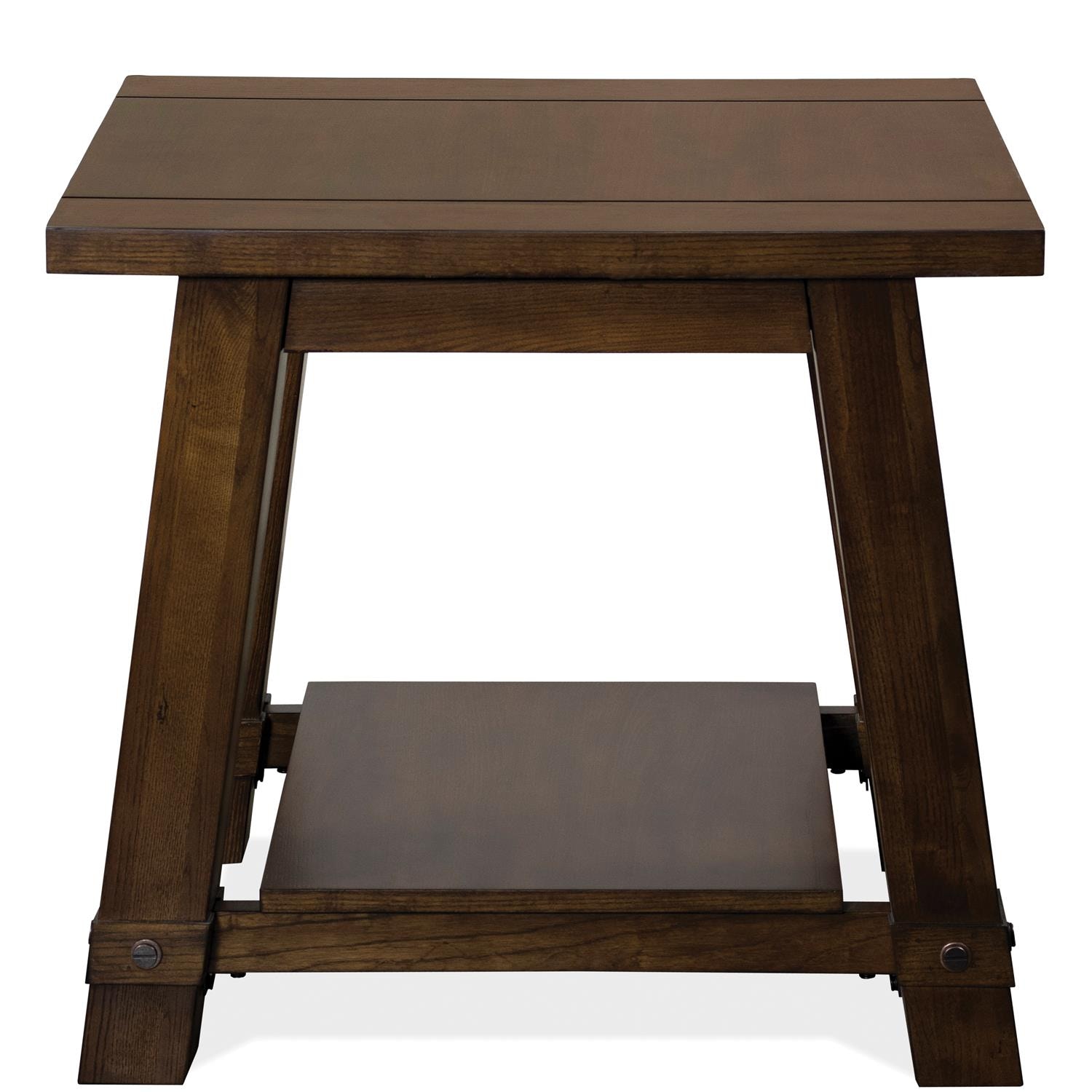 Riverside Living Room Angled Leg Side Table 76508 Pamaro Shop