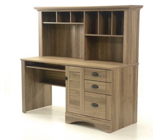 sauder salt oak computer desk