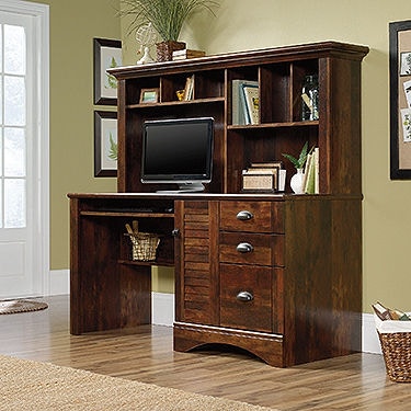 Office desk with drawers 2024 and hutch