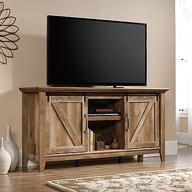 Shop Our Dakota Pass Craftsmen Oak Tv Credenza By Sauder 420820