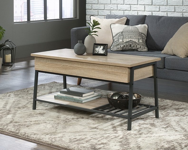 Bronson end deals table with storage