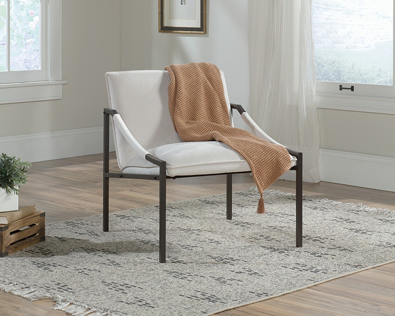 Shop our Ivory Velvet Accent Chair by Sauder | 425817 | Joe