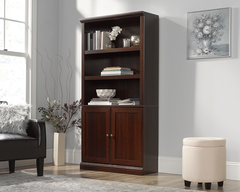 sauder bookcase doors