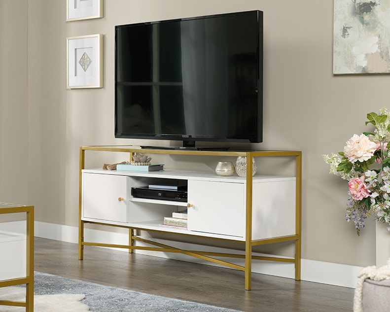 Contemporary glass 2024 tv stand