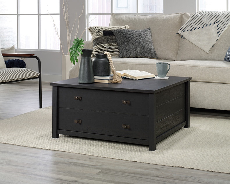 sauder coffee table with storage