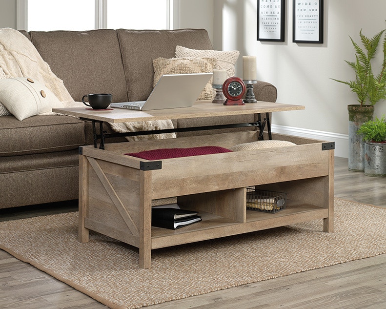 farmhouse style lift top coffee table