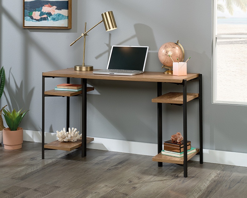 Shop our Industrial Computer Desk with Shelves by Sauder 428203 Joe