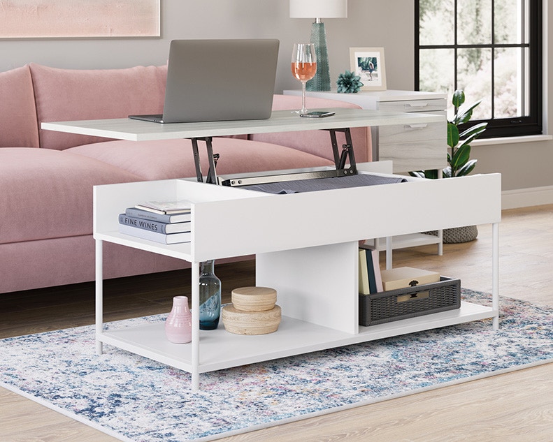 sauder lift top desk