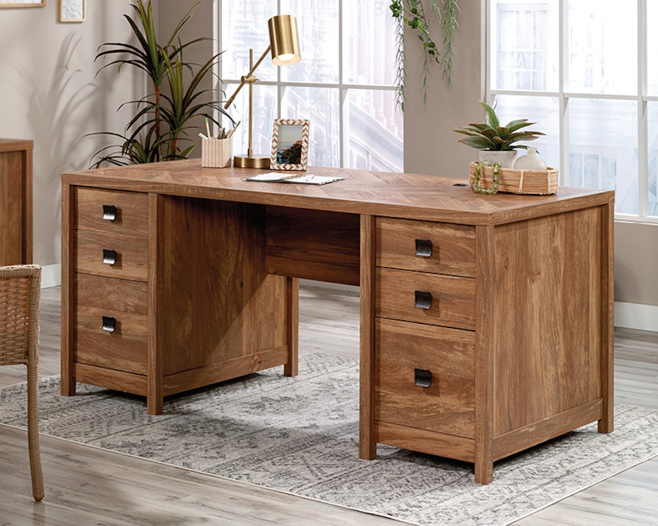 Executive Desk with 6 Storage Drawers