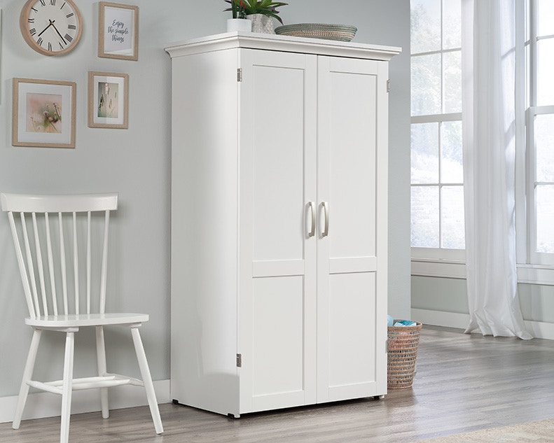 Sauder craft and sewing online armoire with table