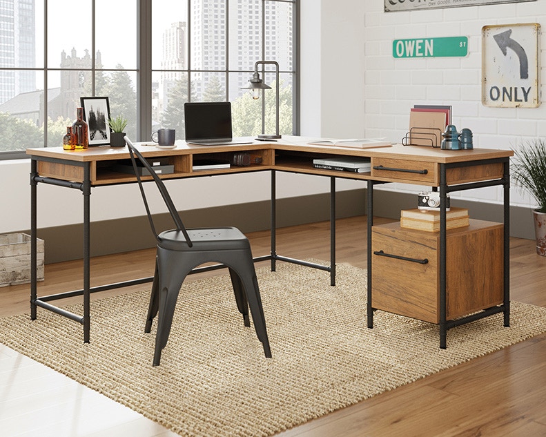 Sauder iron city deals desk