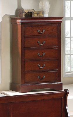 Standard Furniture Bedroom Lewiston Drawer Chest Dark Cherry
