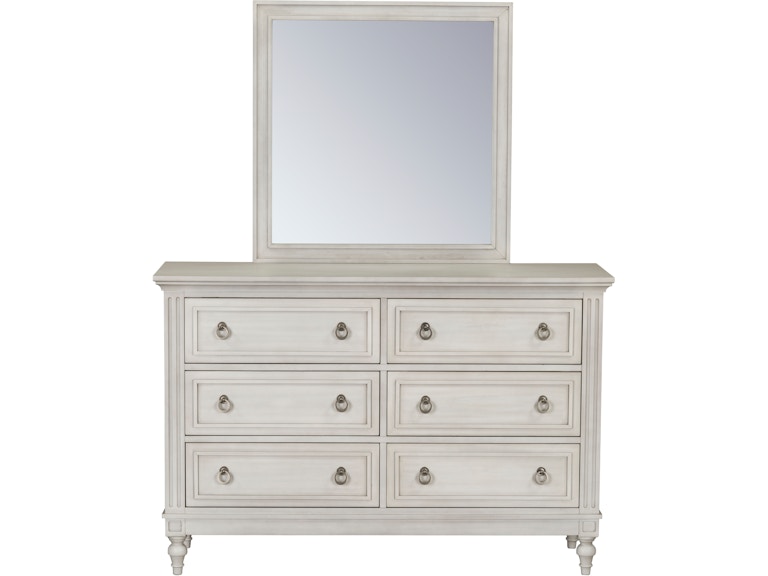 Standard Furniture Bedroom Sarah Youth Dresser With Mirror White