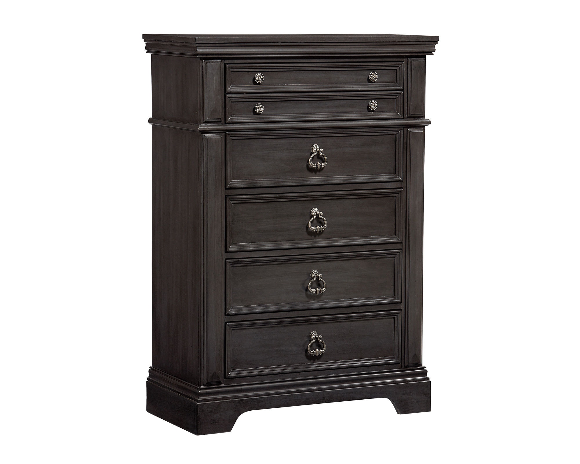 Standard Furniture Bedroom Garrison Drawer Chest Burnished Grey