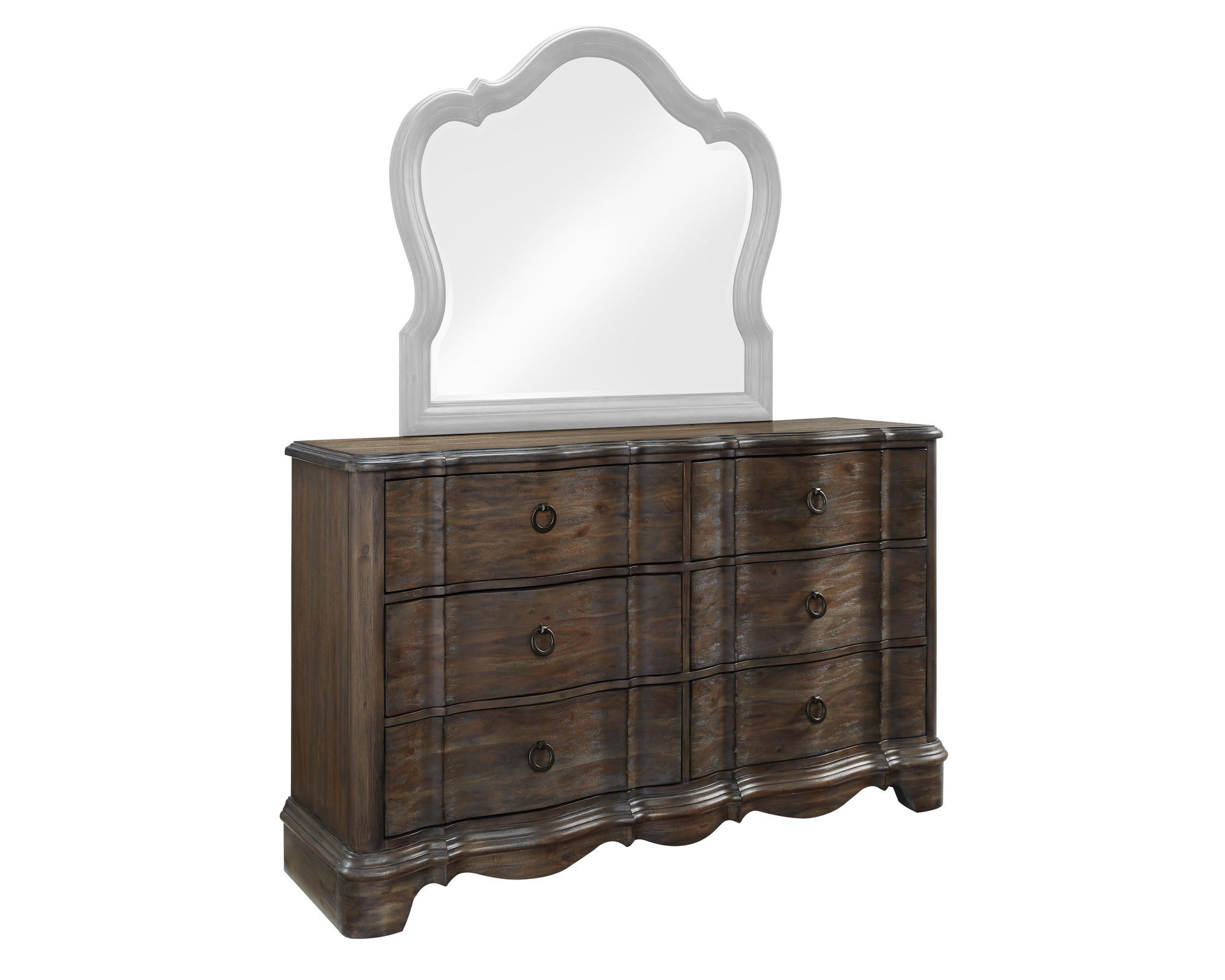 Standard Furniture Bedroom Parliament Dresser Distressed Brown