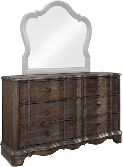 Standard Furniture Bedroom Parliament Dresser Distressed Brown