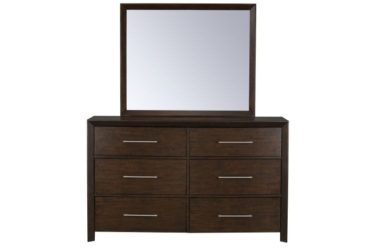 Standard Furniture Bedroom Brentwood Dresser With Mirror Brown