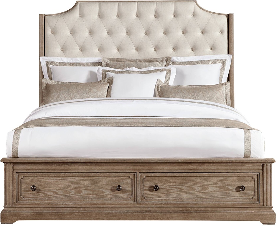 Stanley Furniture Bedroom Upholstered Storage Bed King 518