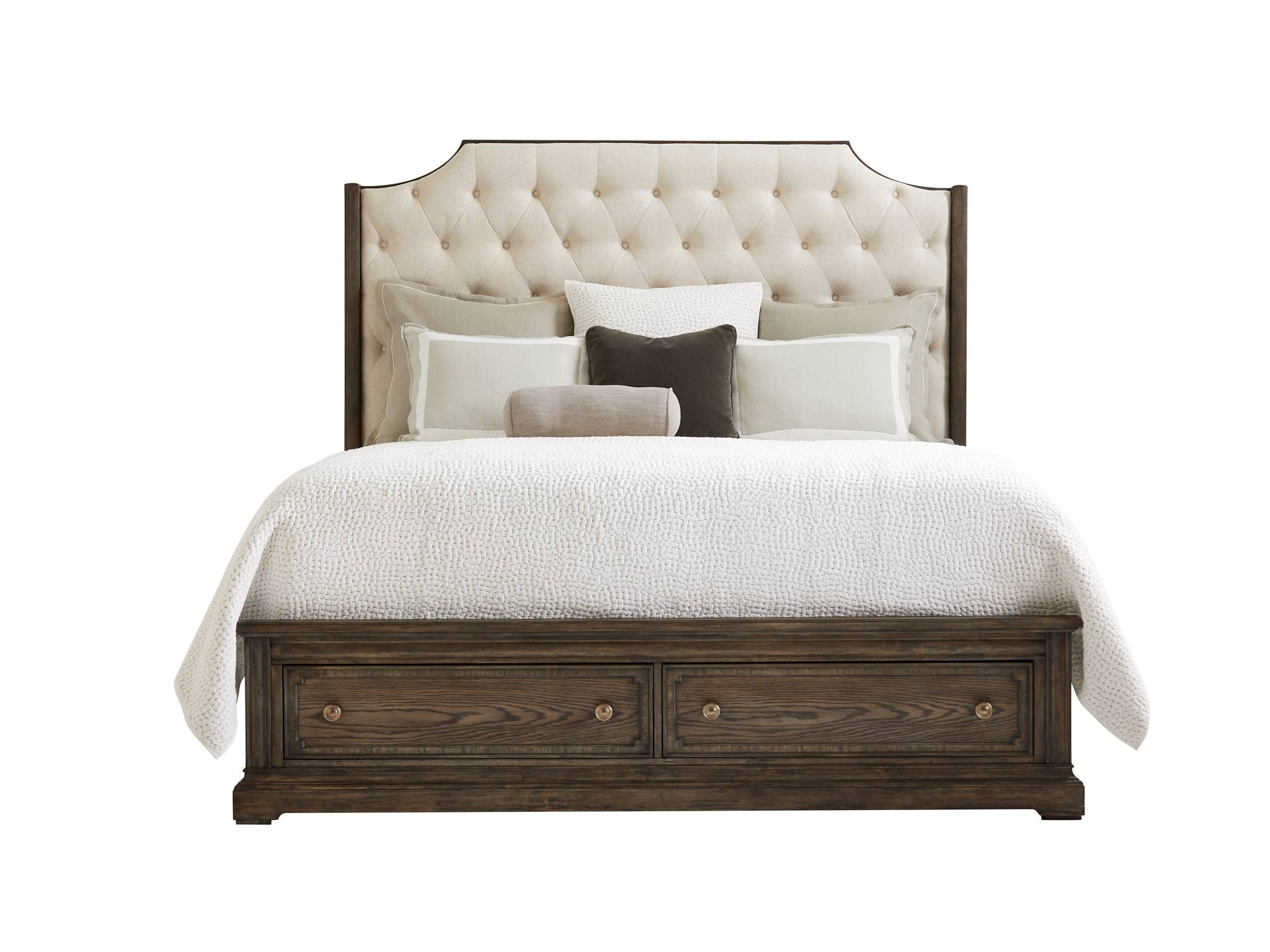 Stanley Furniture Bedroom Upholstered Storage Bed Queen ...