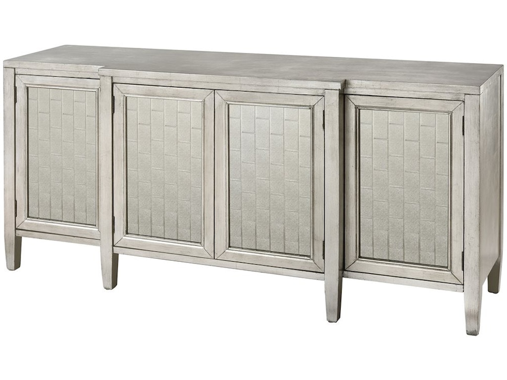 Stein World Living Room Emmaline Cabinet In Antique Silver Leaf
