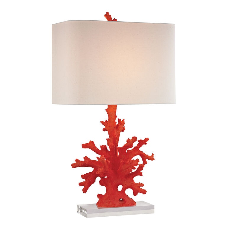 red table lamp the range