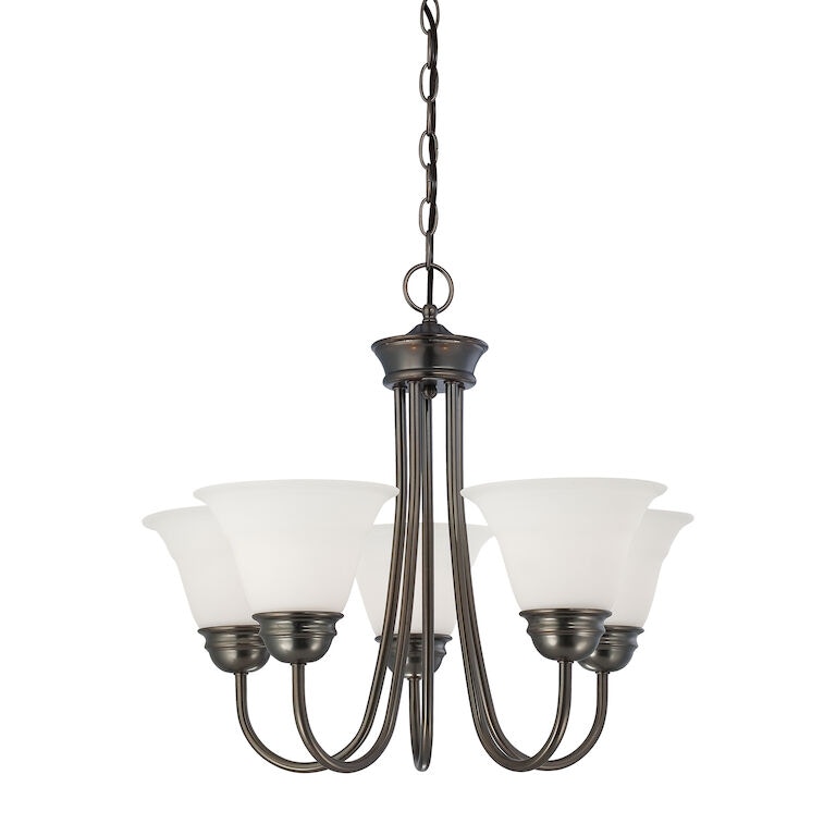 bella 5 light chandelier