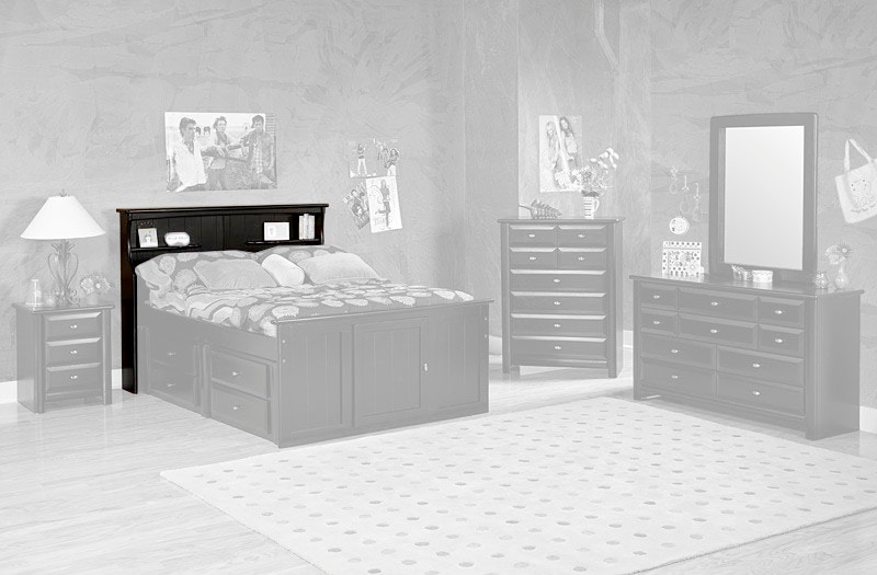 Trendwood Bedroom Laguna Bookcase Twin Headboard 4503 Hansens
