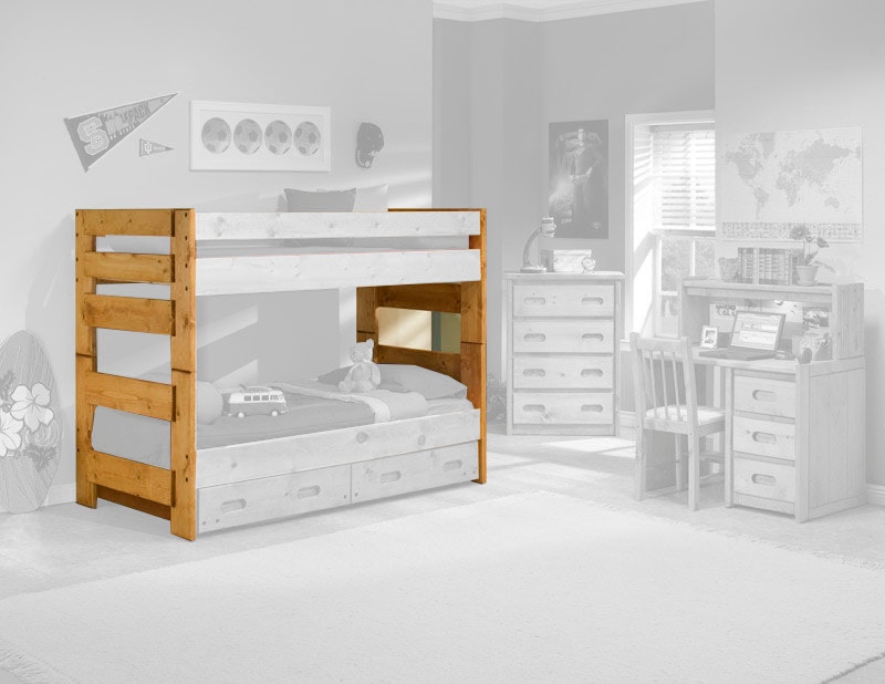 Trendwood Bedroom Wrangler Twin/Twin Bunk Bed Ends 531109041 Hansens