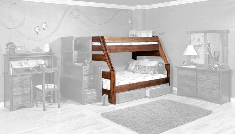 Trendwood Bedroom High Sierra Twin/Full Bunk Bed Frame 532109043