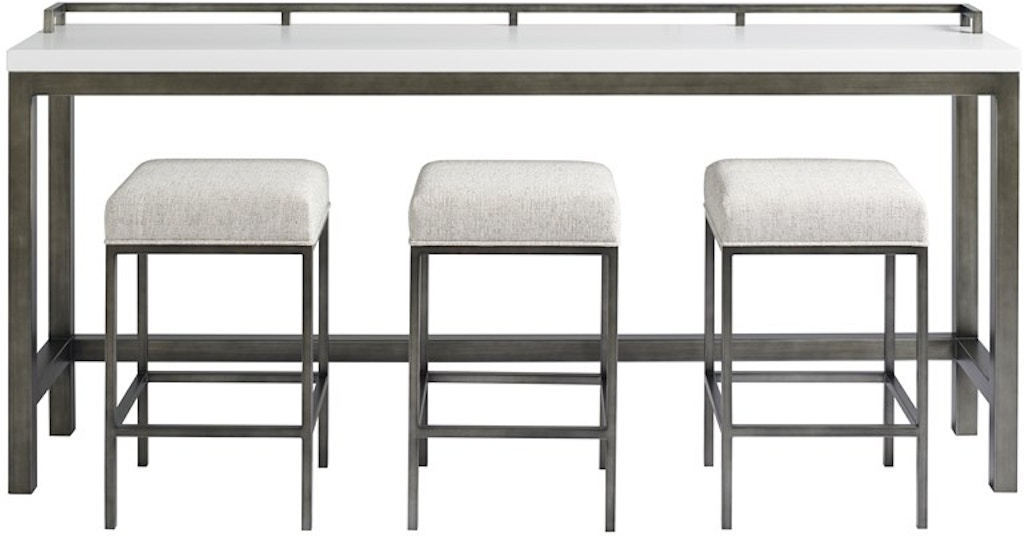Curated Essence Console Table W/ Stools Universal Furniture