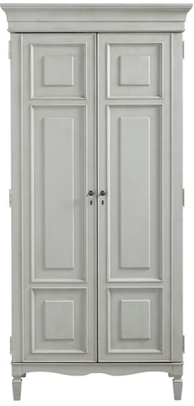 Closet White Finish Tall Cabinet