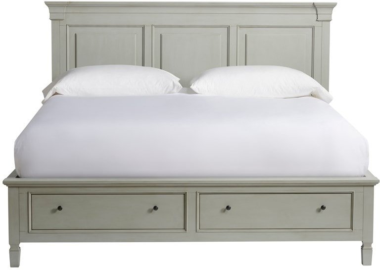 Universal Furniture Summer Hill - French Gray Storage King Bed 986260SB