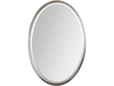 Uttermost Casalina Nickel Oval Mirror 01115
