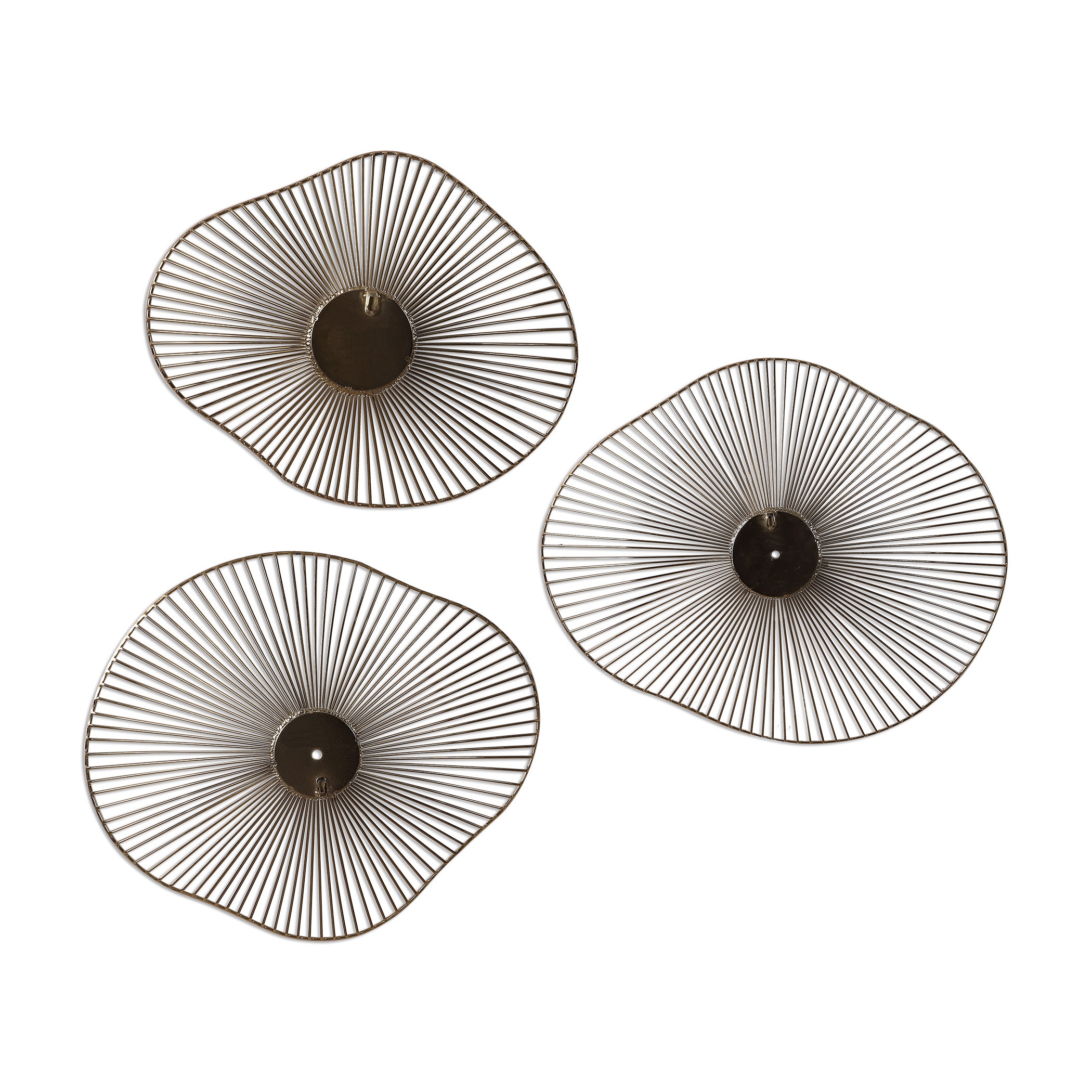 Uttermost Wall Decor Avarie Gold Metal Wall Art Set/3 04182 Kiser