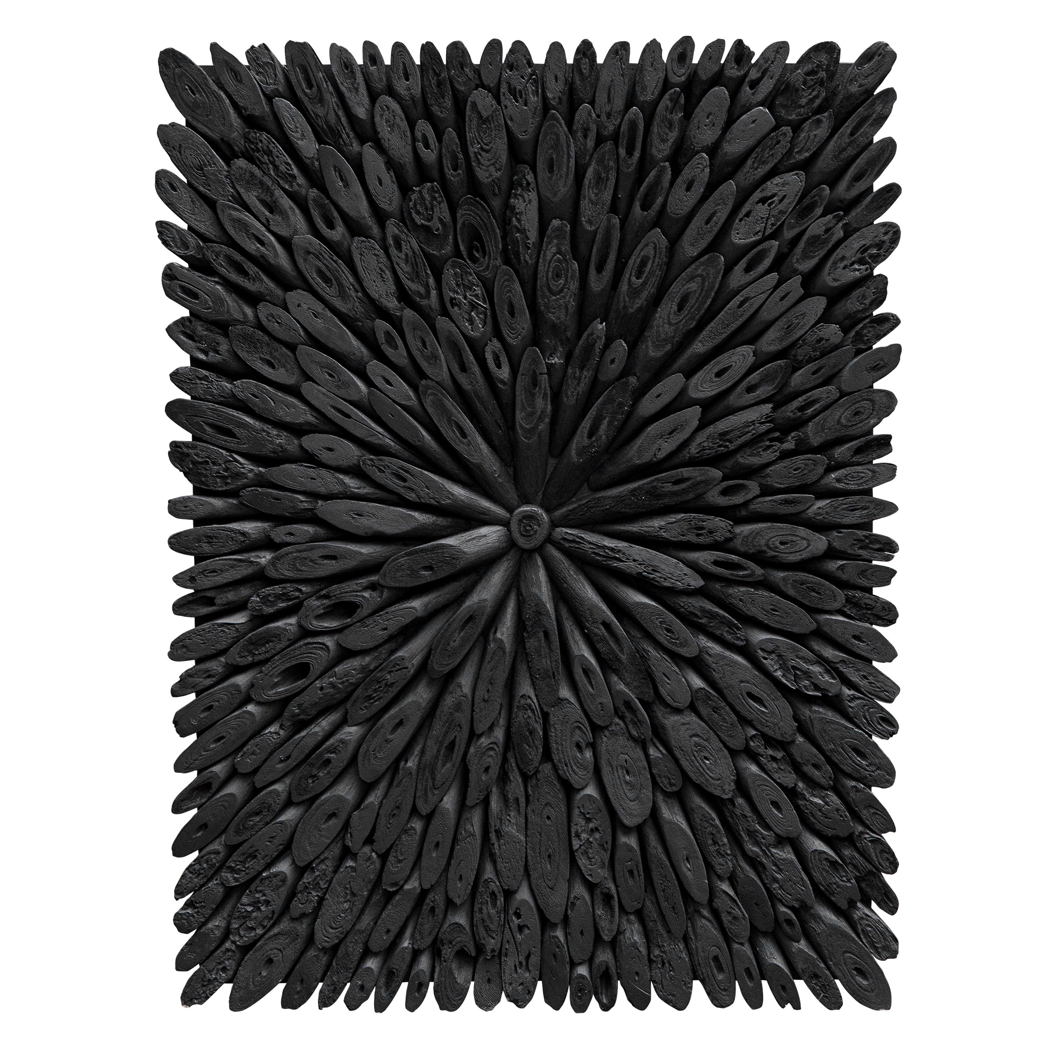 Bahama Black Wood Wall Decor UT04343
