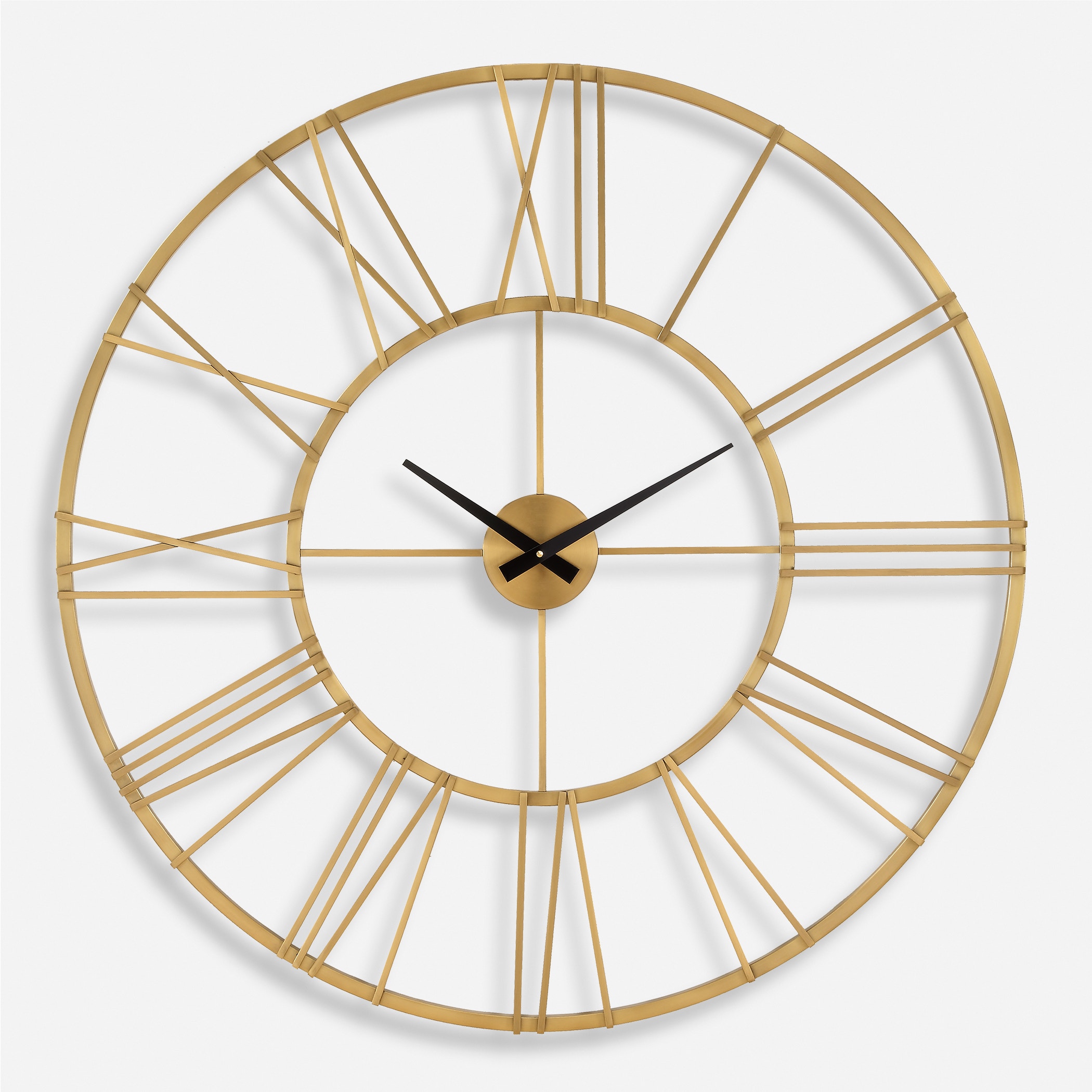 Uttermost Clocks Keyann Brass Wall Clock 06466 - iFurnish - Frisco