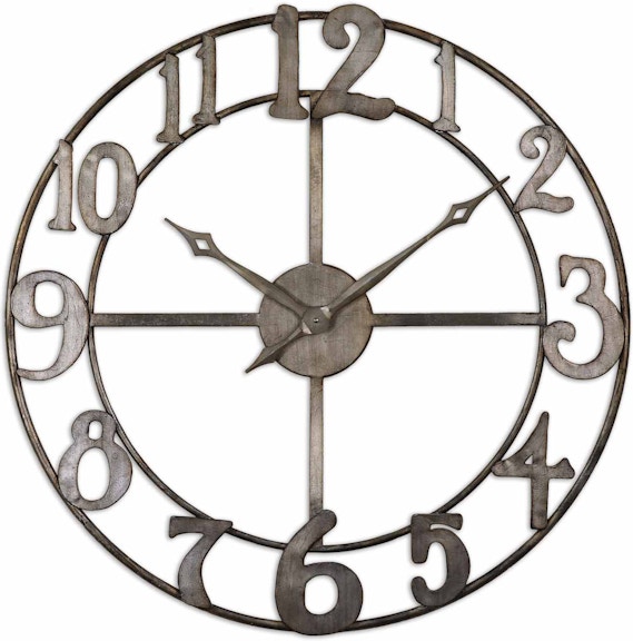 Uttermost Delevan 32 Metal Wall Clock 6681 06681